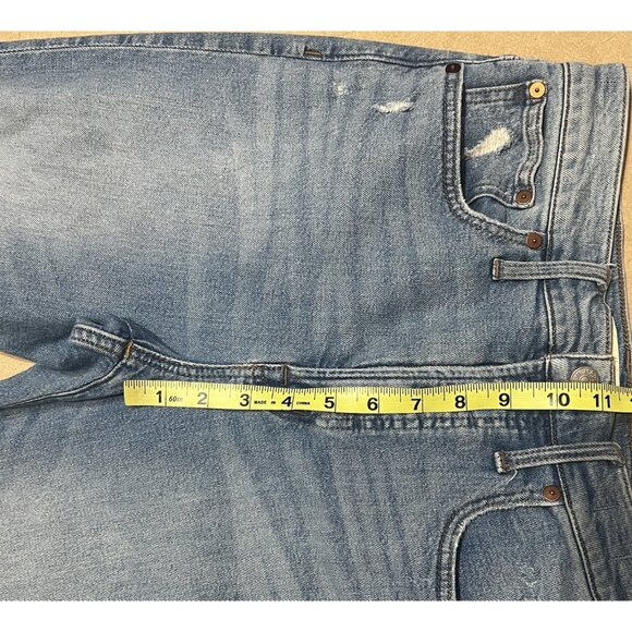 Madewell Women 27 the perfect vintage straight jeans Denman Wash Distressed - Picture 7 of 16